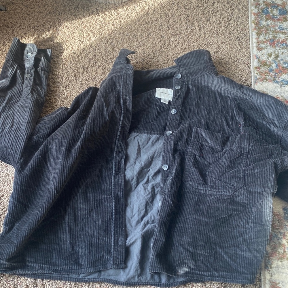 Cropped corduroy jacket